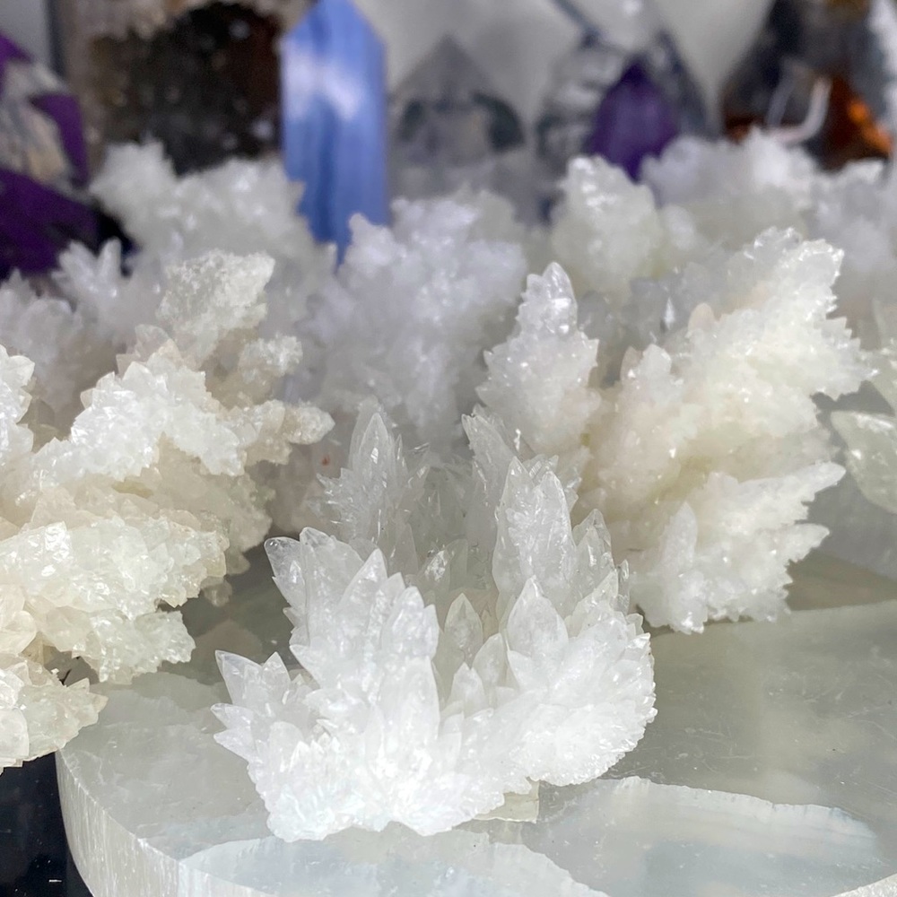White Aragonite Rock Gem